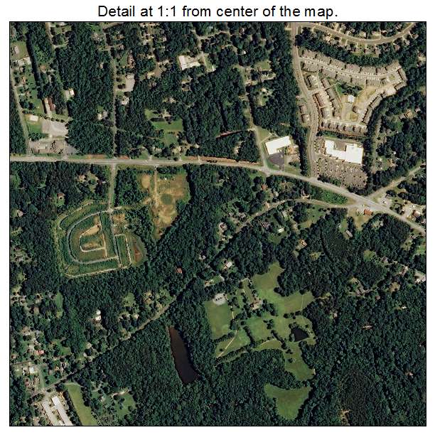 Hillsborough, North Carolina aerial imagery detail