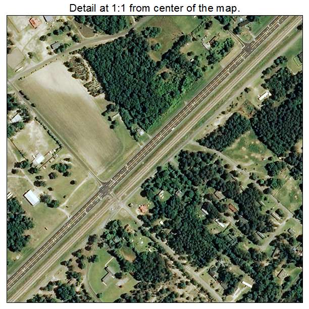 Hoffman, North Carolina aerial imagery detail