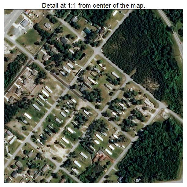 Holly Ridge, North Carolina aerial imagery detail