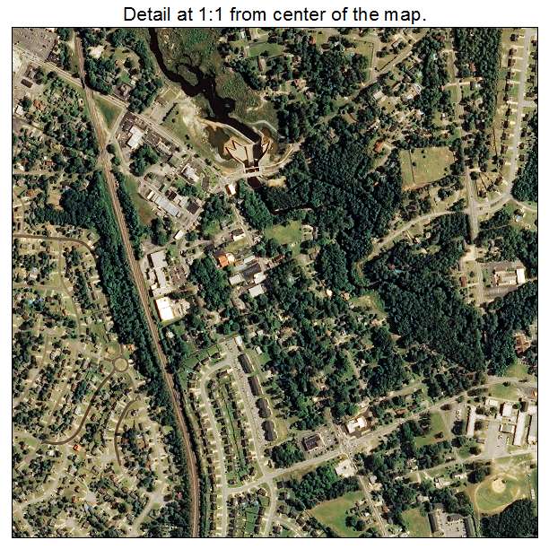 Hope Mills, North Carolina aerial imagery detail