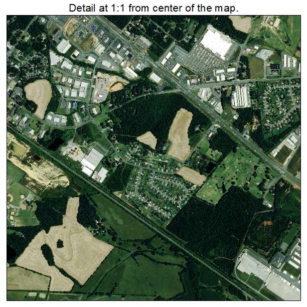 Indian Trail, North Carolina aerial imagery detail
