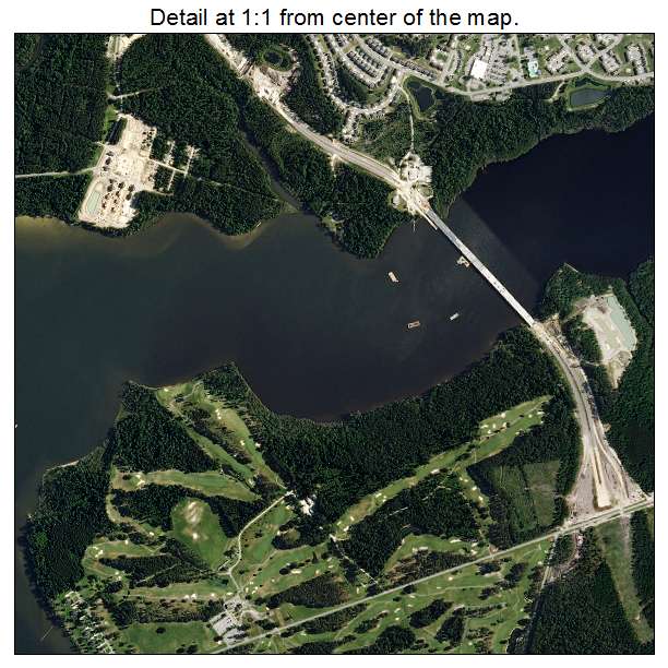 Jacksonville, North Carolina aerial imagery detail