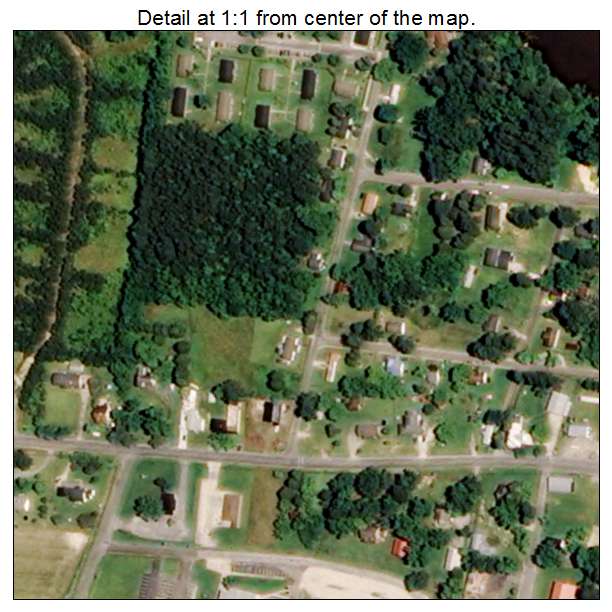 Jamesville, North Carolina aerial imagery detail
