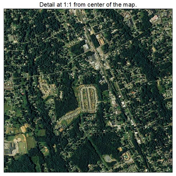 Kannapolis, North Carolina aerial imagery detail