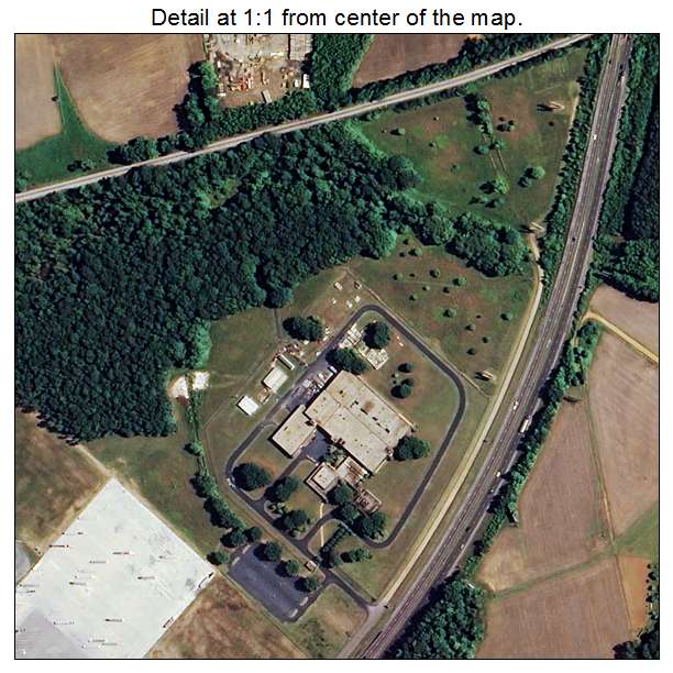 Kenly, North Carolina aerial imagery detail