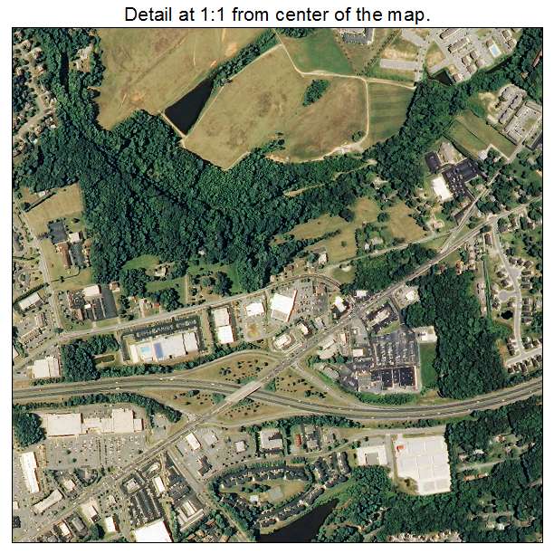 Kernersville, North Carolina aerial imagery detail