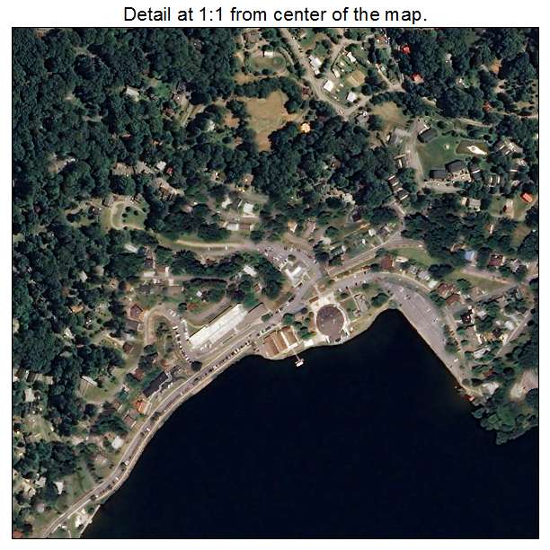 Lake Junaluska, North Carolina aerial imagery detail