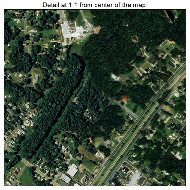 Landis, North Carolina aerial imagery detail