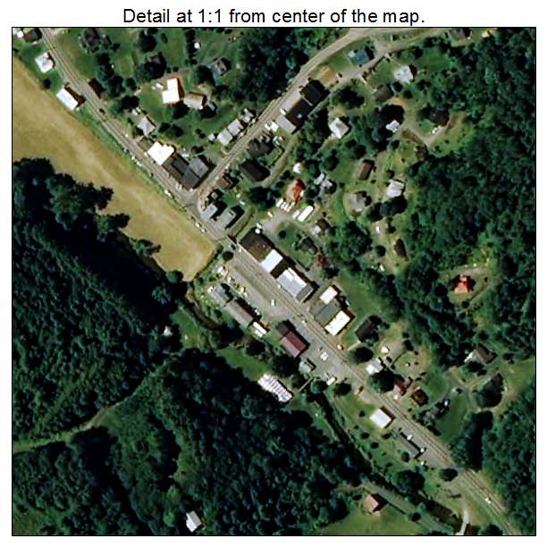Lansing, North Carolina aerial imagery detail