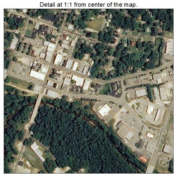 Louisburg, North Carolina aerial imagery detail