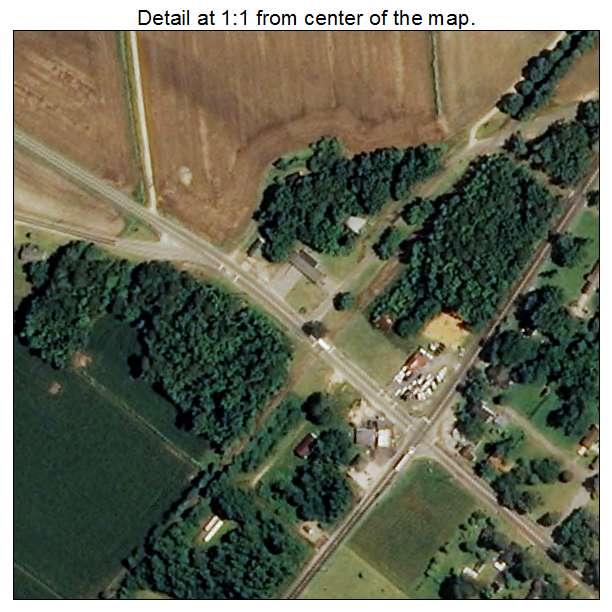 Lumber Bridge, North Carolina aerial imagery detail