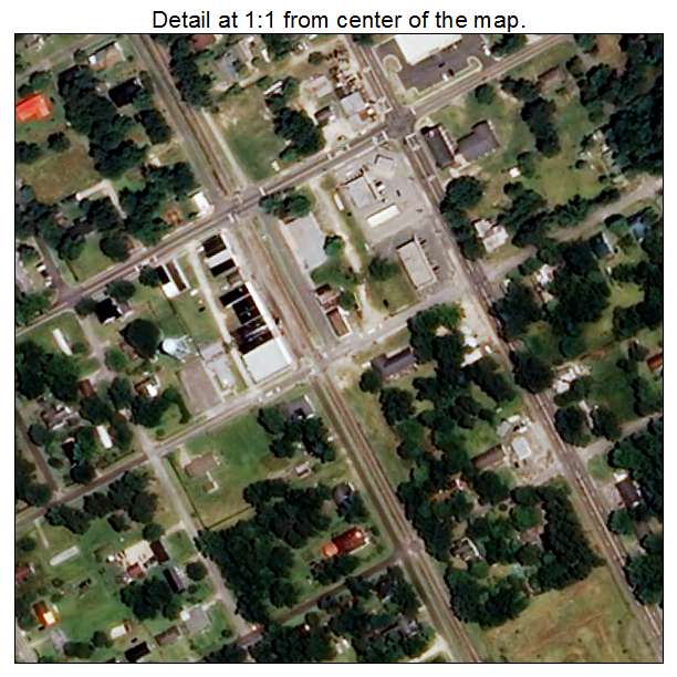 Magnolia, North Carolina aerial imagery detail