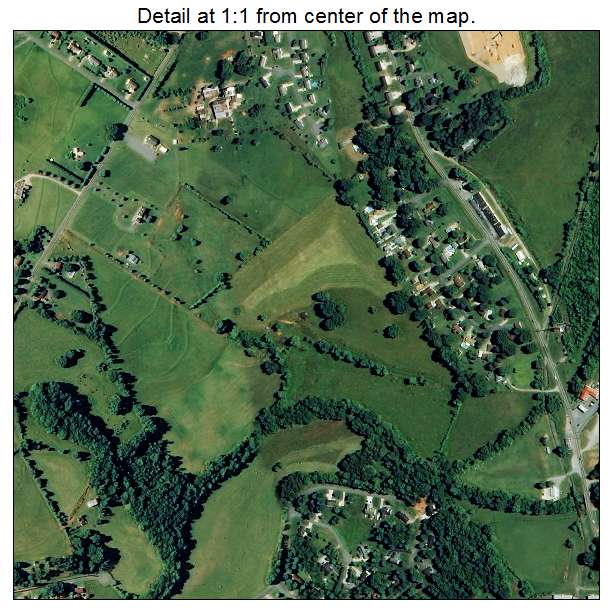 Maiden, North Carolina aerial imagery detail