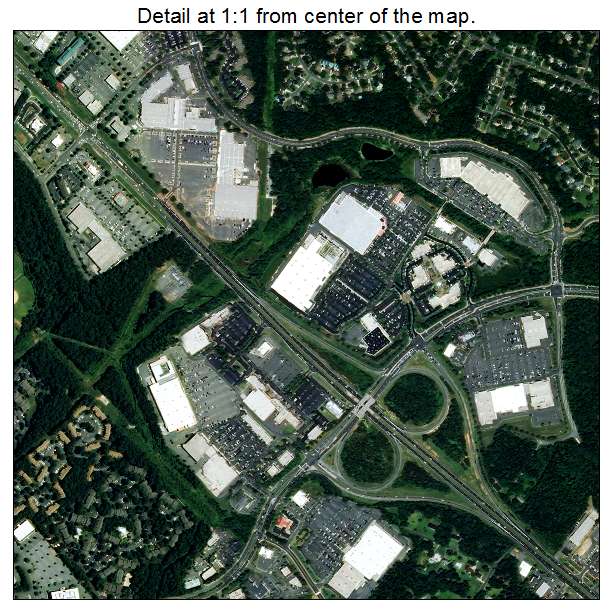 Matthews, North Carolina aerial imagery detail