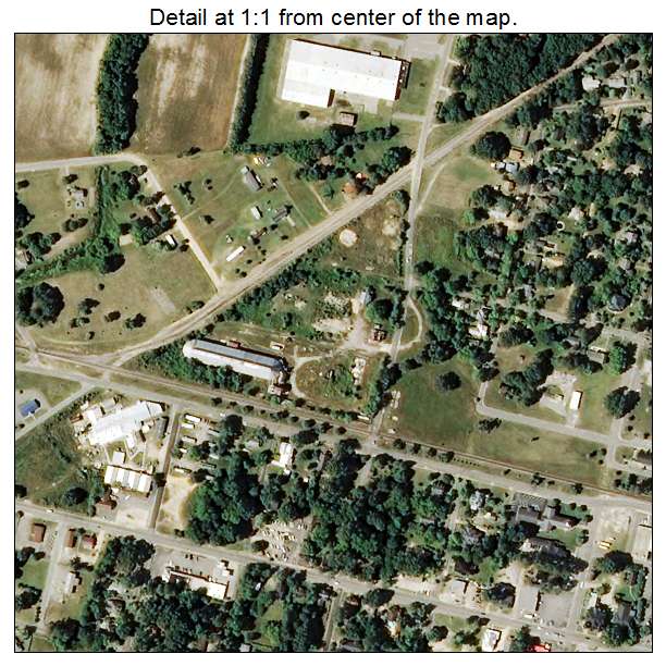 Maxton, North Carolina aerial imagery detail