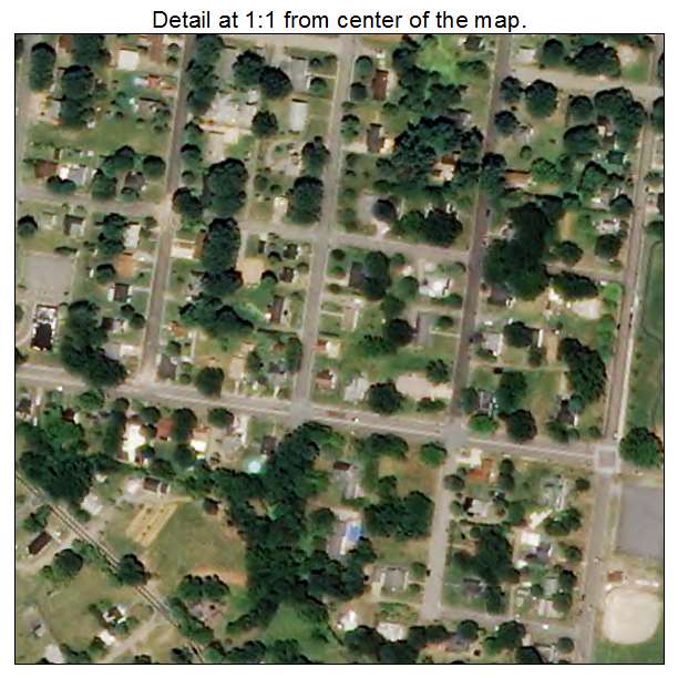 Mayodan, North Carolina aerial imagery detail