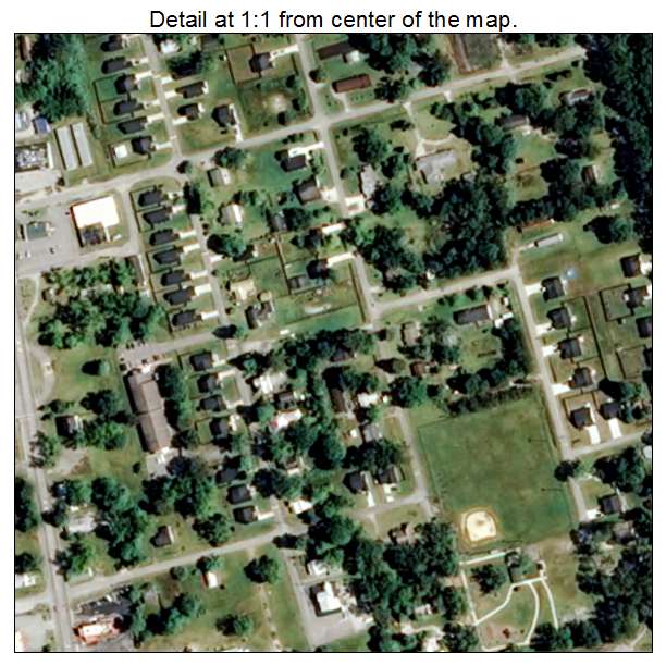 Maysville, North Carolina aerial imagery detail
