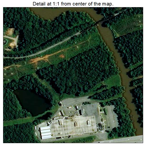 McAdenville, North Carolina aerial imagery detail