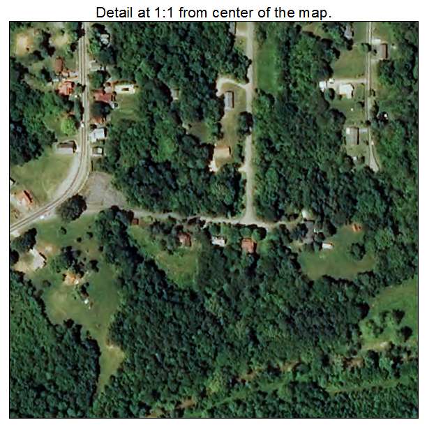 Milton, North Carolina aerial imagery detail