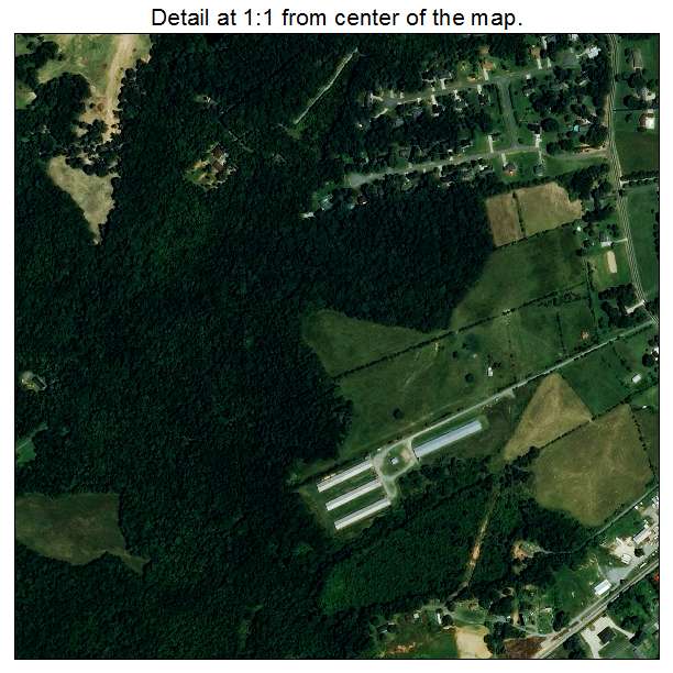 Mineral Springs, North Carolina aerial imagery detail