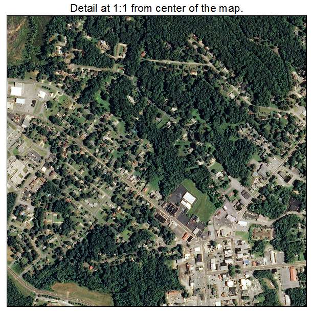 Mocksville, North Carolina aerial imagery detail