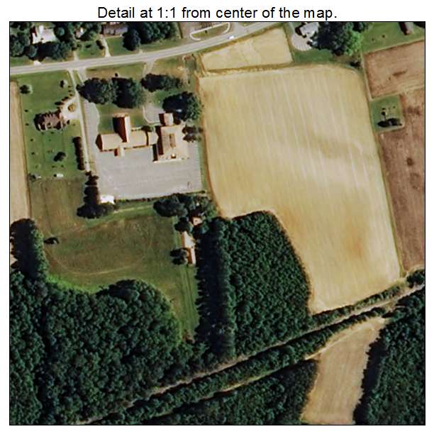 Momeyer, North Carolina aerial imagery detail