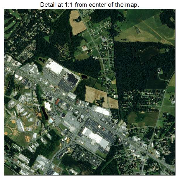 Monroe, North Carolina aerial imagery detail