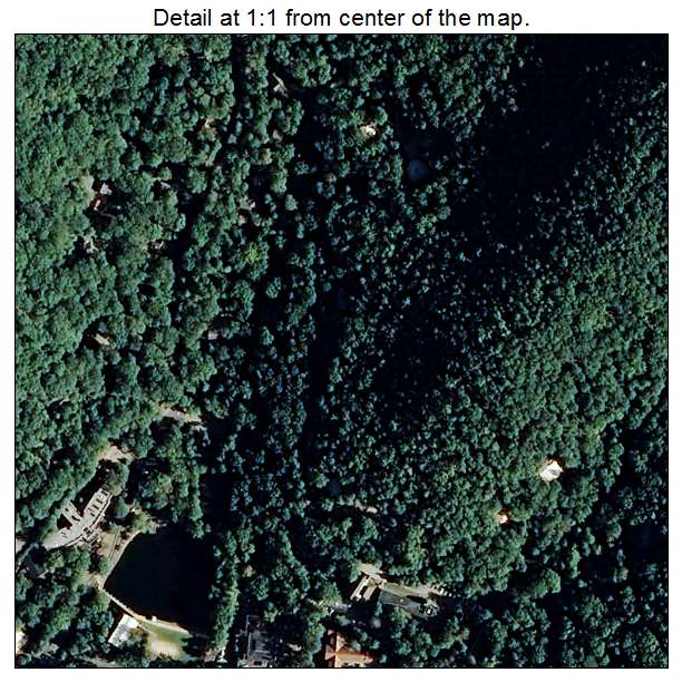 Montreat, North Carolina aerial imagery detail