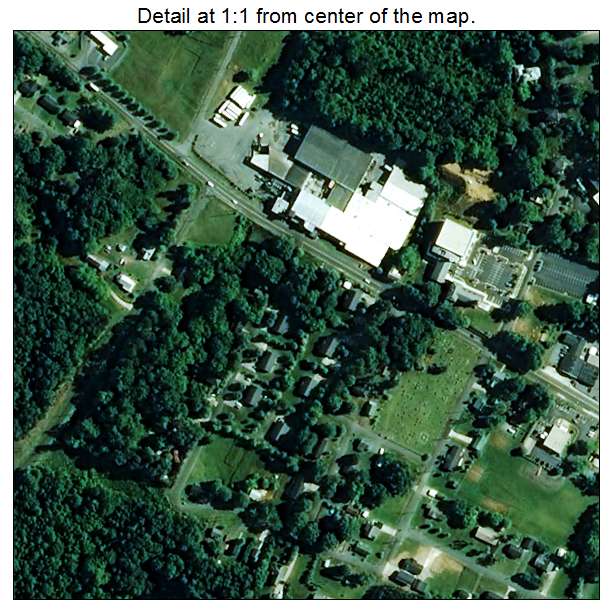 Mount Pleasant, North Carolina aerial imagery detail