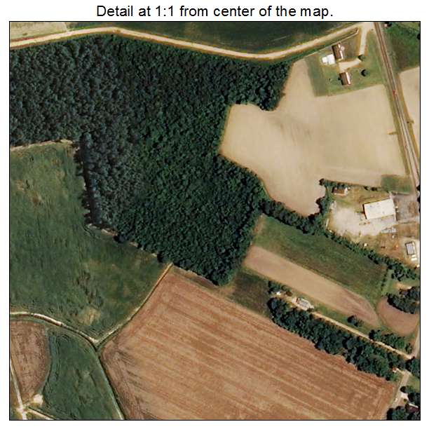 Newton Grove, North Carolina aerial imagery detail