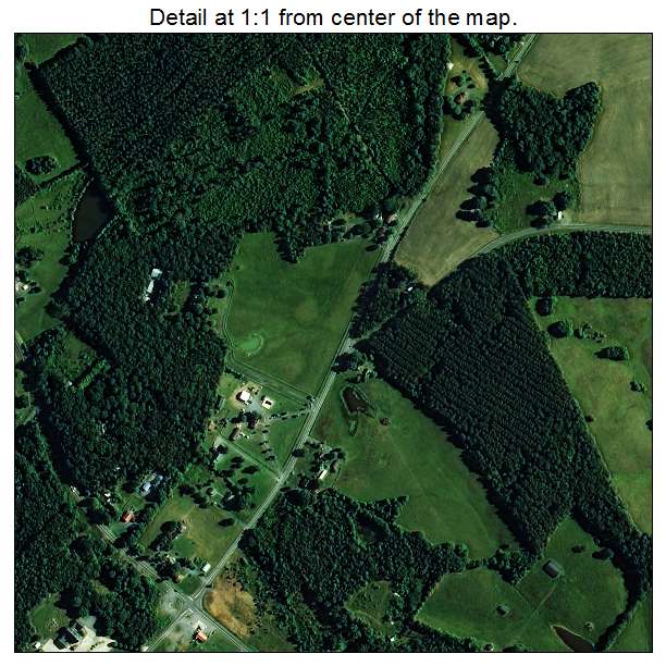 Oakboro, North Carolina aerial imagery detail