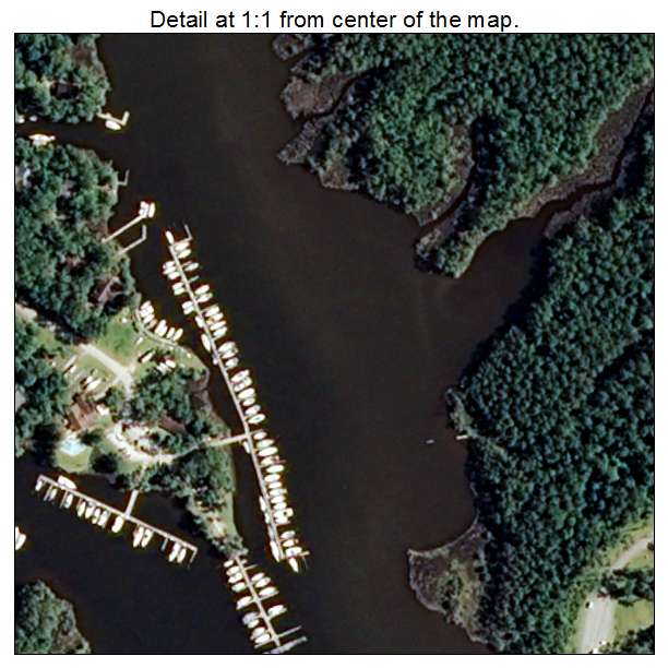 Oriental, North Carolina aerial imagery detail