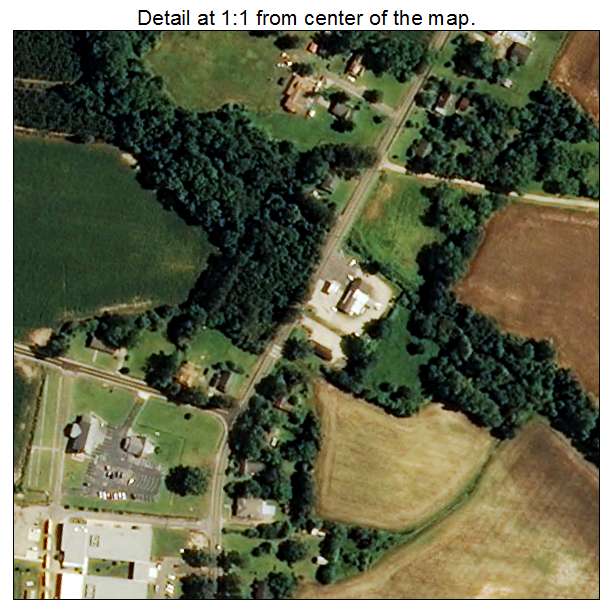 Orrum, North Carolina aerial imagery detail