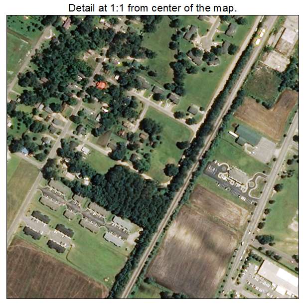 Pembroke, North Carolina aerial imagery detail