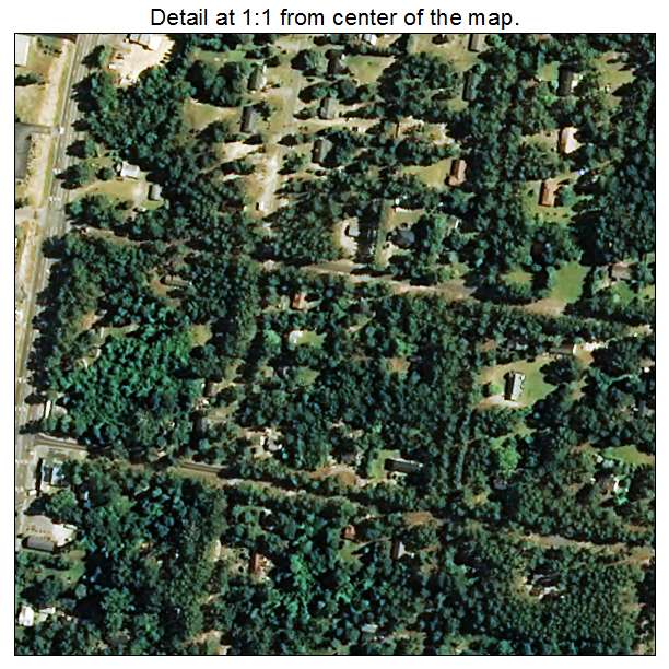 Pinebluff, North Carolina aerial imagery detail