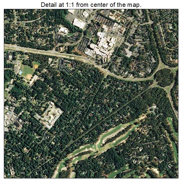 Pinehurst, North Carolina aerial imagery detail