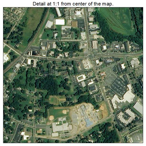 Pineville, North Carolina aerial imagery detail