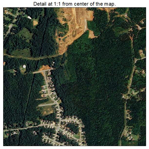 Pittsboro, North Carolina aerial imagery detail