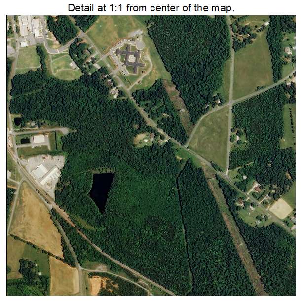 Pleasant Garden, North Carolina aerial imagery detail