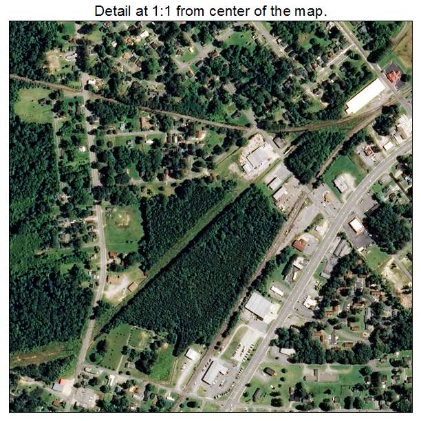 Plymouth, North Carolina aerial imagery detail