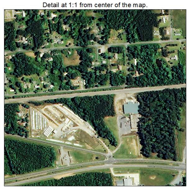 Polkton, North Carolina aerial imagery detail