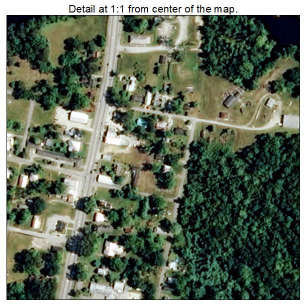 Pollocksville, North Carolina aerial imagery detail