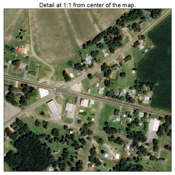 Powellsville, North Carolina aerial imagery detail
