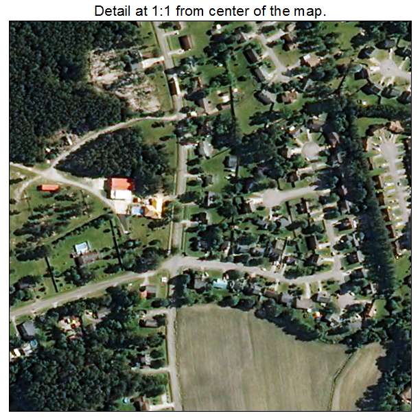 Pumpkin Center, North Carolina aerial imagery detail