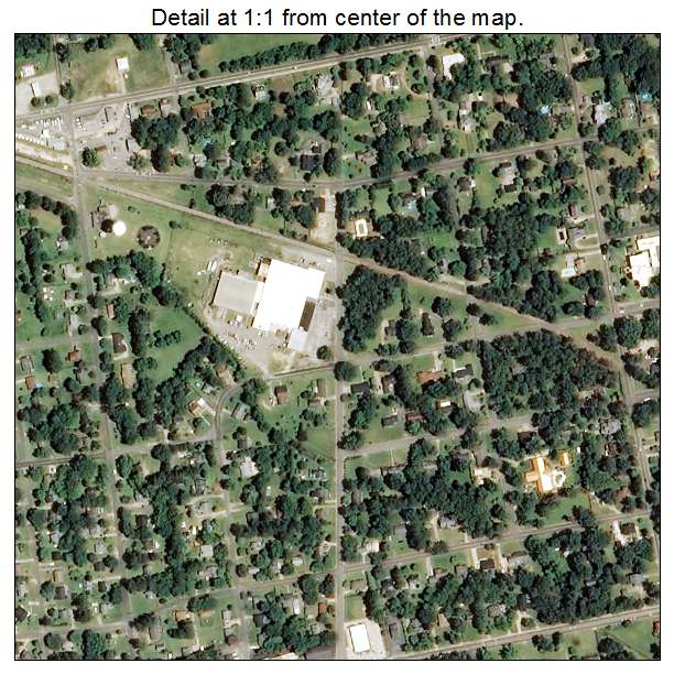 Raeford, North Carolina aerial imagery detail