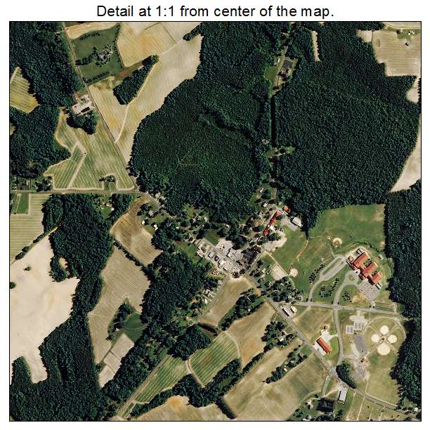 Red Oak, North Carolina aerial imagery detail