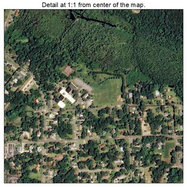 Red Springs, North Carolina aerial imagery detail