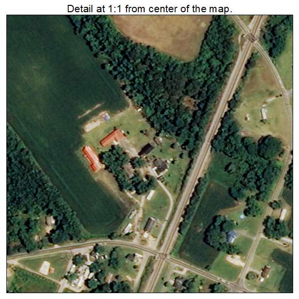 Rennert, North Carolina aerial imagery detail