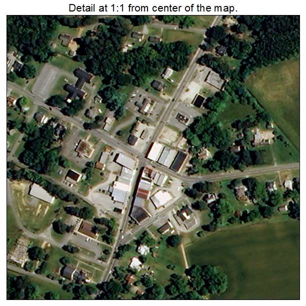Rich Square, North Carolina aerial imagery detail