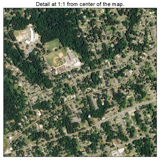 Rockingham, North Carolina aerial imagery detail